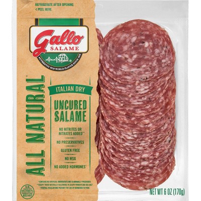Gallo All Natural Italian Dry Uncured Salame - 6oz