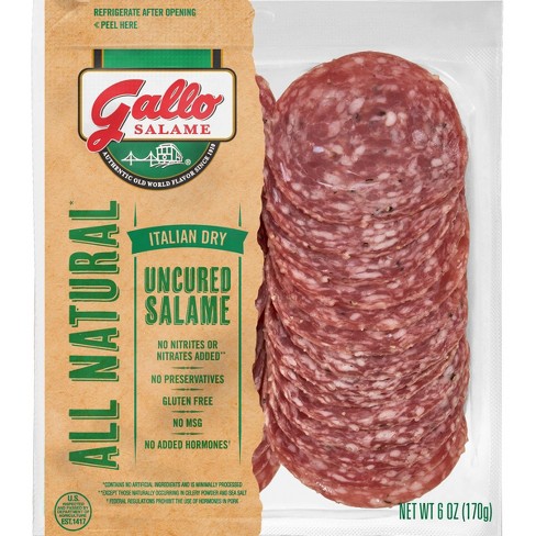 Gallo All Natural Italian Dry Uncured Salame - 6oz - image 1 of 4