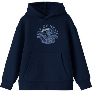 Gulf of Mexico Forever Vintage Skeleton Youth Long Sleee Hoodie - 1 of 2
