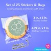 Big Dot of Happiness Sage Green Wedding Thank You Stickers and Clear Cookie Bags, Cellophane Treat Bags 4.25x7 IN for Candy or Baked Goods - 25 Count - 4 of 4