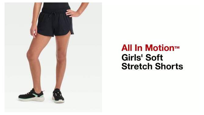 Girls' Soft Stretch Shorts - All In Motion™, 2 of 5, play video