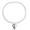 Haus of Brilliance Sterling Silver 1/6ct TDW Diamond Heart Charm Bracelet - 2 of 4