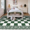 Rugs for Living Room, Washable Rug for Christmas Decor, Indoor Non Slip Carpet, Checkered Soft Low Pile Rug for Entryway, Bedroom, Dining Room - 3 of 4