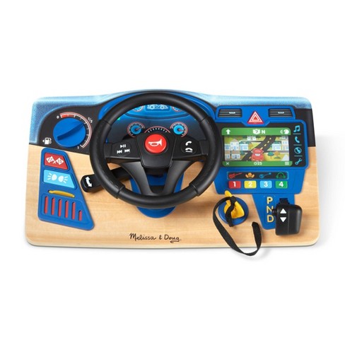 Wooden steering cheap wheel toy