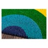 1'4"x2'8" Rainbow Woven Half-Circle Door Mat - Novogratz By Momeni: Geometric Coir Indoor Outdoor Medium Pile - 3 of 3
