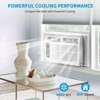 Window Air Conditioner 6000Btu - Cools Areas Up to 250 Sq. Ft., Featuring Dehumidifier, Fan, ECO Mode, Auto-Restart & 3 Speeds - 3 of 4