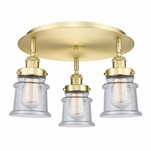 Canton - 3 Light Flush Mount In Industrial Style-9 Inches Tall and 17 Inches Wide - 1 of 1
