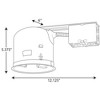 Progress Lighting, Shallow Collection, 1-Light, Recessed Housing, Stainless Steel, Material: Steel, Width: 6", Height: 5.38" - 3 of 4