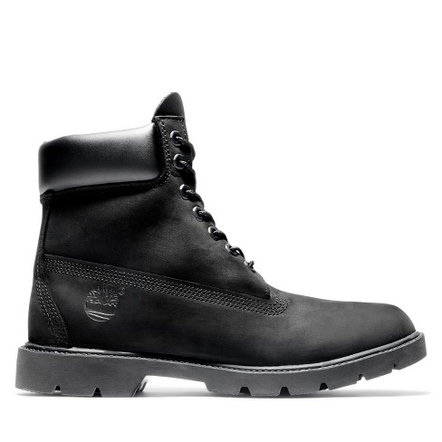Timberland Men's Classic 6-inch Waterproof Boots, Black Nubuck, 11w ...