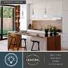 VAXCEL Monrovia Brushed Nickel Transitional Mini Pendant Ceiling Light with White Glass - 3 of 4