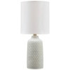 Donnford Ceramic Table Lamp Gray/White - Signature Design by Ashley: Modern Accent, 1-Way Switch, UL Listed - 2 of 3