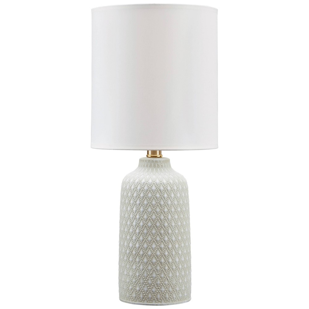 Photos - Floodlight / Street Light Donnford Ceramic Table Lamp Gray/White - Signature Design by Ashley