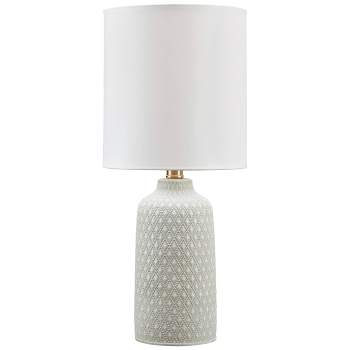 Donnford Ceramic Table Lamp Gray/White - Signature Design by Ashley