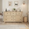 6/7 Dresser for Bedroom, 54 in Wide Drawer Dresser with Storage Freestanding, Wooden Closet Storage Chest for Living Room, Bedroom, Entryway - 3 of 4