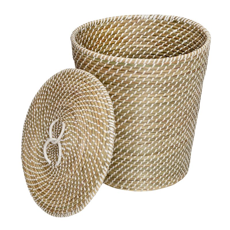 Honey-Can-Do Set of 3 Nesting Seagrass Snake Charmer&#39;s Baskets Natural, 3 of 7