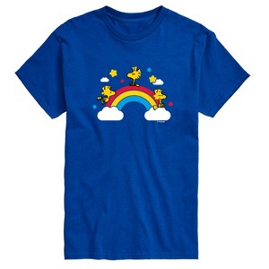 Men's - Peanuts - Woodstock Rainbow Short Sleeve Graphic T-Shirt - 1 of 4