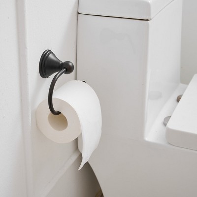 Black Zinc Alloy Wall Mounted Toilet Paper Holder