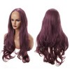 Unique Bargains Women's Long Natural Curly Lace Front Wigs with Wig Cap 24" Purple 1PC - 3 of 4