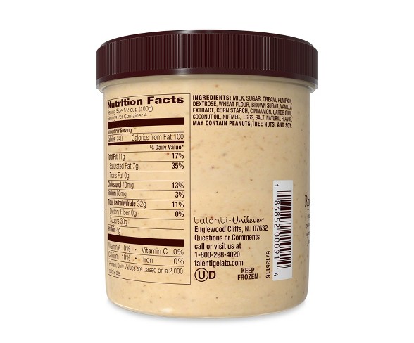 Talenti Pumpkin Pie Gelato Ice Cream - 1pt