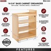 Rev-A-Shelf 448-BCSC Pullout Soft Close Kitchen Cabinet Storage Organizer, Wood Construction with Extra Durability - 4 of 4