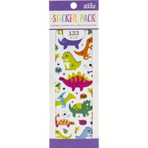 Sticko Sticker Pack - Dinosaur, 123pcs - 1 of 2