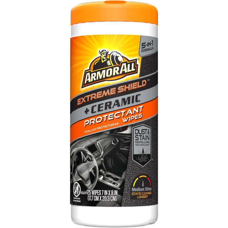 Armor All 25ct Extreme Shield and Ceramic Car Protectant Wipes, 1 of 7