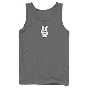 Mens Mickey & Friends Peace Sign Gloves Tank Top - 1 of 4