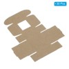 Unique Bargains PVC Clear Window Design DIY Craft Paper Soap Box 3" x 3" x 1.6" Brown 30 Packs - 3 of 4