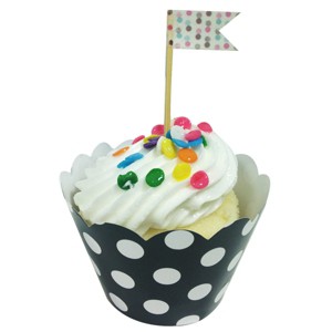 Wrapables Standard Size Chevron Cupcake Wrappers - 1 of 4