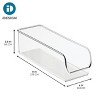 iDesign Narrow Pantry Bin for Kitchen Storage - Set of 4 - Clear - 3 of 4