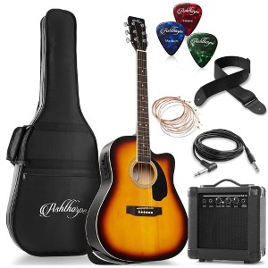 Ashthorpe Cutaway Dreadnought Acoustic Electric Guitar with 10-Watt Amp, Gig Bag, and Accessories - 1 of 4