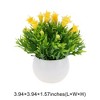Unique Bargains Artificial Plants Semi-circle Lily Flower Arrangement Plastic 2.76"x2.76"x5.91" 1 Pc - 3 of 4