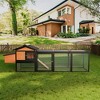 JUJABU Large Wooden Chicken Coop with Nesting Box, Waterproof for Backyard - 2 of 4