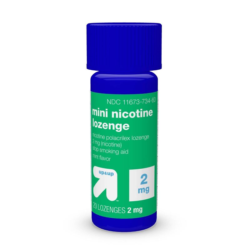 Nicotine 2mg Mini Lozenge Stop Smoking Aid - Mint - up & up™, 6 of 8