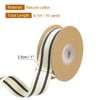 Unique Bargains Cotton Fabric Striped Grosgrain Craft Embellishments Ribbon 10 Yard - 2 of 4