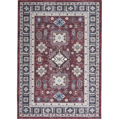 Nourison Fulton Vintage Medallion Non-Slip Flatweave Indoor Rug