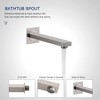 CASAINC 1-Spray Patterns with 2.5 GPM 10 Inches Tub Wall Mount Dual Shower Heads in Spot Resist - 4 of 4