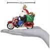 Old World Christmas Blown Glass Ornament for Christmas Tree, Biker Santa - 4 of 4