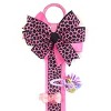 Wrapables Duck, Turkey, Elephant, Pig Ribbon Sculpture Hair Clips with Leopard Hair Clip / Hair Bow Holder - 3 of 4