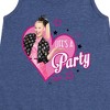 JoJo Siwa Life's a Party Graphic Sleeveless Aline Dress - Heather Navy - Small - 2 of 4