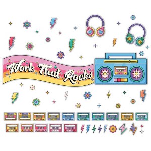 Carson Dellosa Education Happily Ever Elementary Retro Remix Work That Rocks Bulletin Board Set, 79 Pieces - 1 of 1