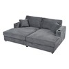 NicBex Oversized Sofa Bed with 2 USB Ports,86.5" Loveseat Sofa with 2 Cup Holders and 2 Throw Pillows for Bedroom,Living Room - 4 of 4