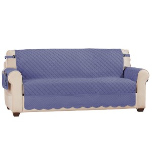 Collections Etc Camille Quilted Reversible Machine Washable Furniture Protector - 1 of 4