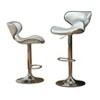 NicBex Dining Chairs Set of 2 Stool Upholstered Chair Airlift Adjustable Swivel Barstool with Chrome Base for Kitchen, Home Bar - 2 of 4