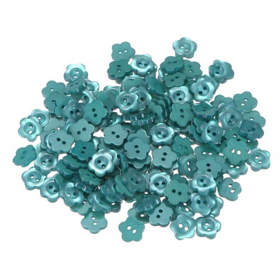 Unique Bargains Resin 2-Hole Craft Replacement Flower Sewing Buttons 150 Pcs
