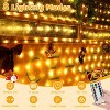Ollny 210 LED 10*7ft Warm White Outdoor Net Lights (Clear wire, IP67 Waterproof, 8 Modes)  10ft*7ft - 2 of 4
