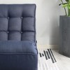 PAGED Bean Bag Chair, Stylish Bean Bag Lounger with Armless Design and Elegant Button Detailing, Floor Chair for Living Room - 4 of 4