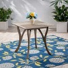 Sapphtopaz Patio Outdoor Table Patio Dining Table Square Acacia Wood Outdoor Dining Table Picnic Table for Garden, Lawn, Patio - 4 of 4