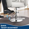 Reclining Hair Salon Chair,360° Swivel, Duty Hydraulic Pump,High-Density Cushion,Breathable PVC Leather, 130° Reclining,for Hair Stylist Barbershop - 3 of 4