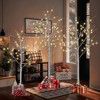 4FT 48 LED/5FT 72 LED/6FT 96 LED Artificial Christmas Tree with Warm White Lights for ​Decoration - 4 of 4